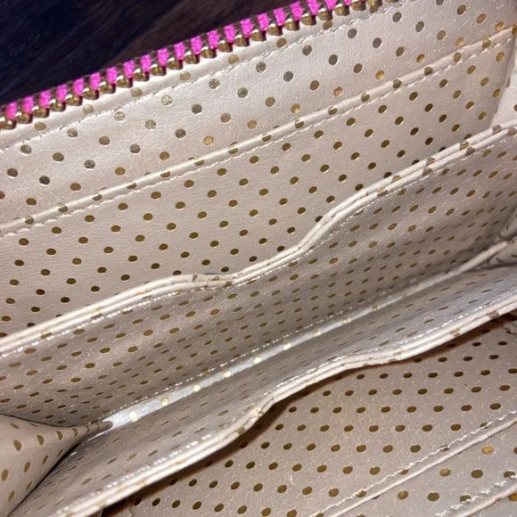 Deux Lux women’s Sparkling pink and orange Glitter Zip Wallet - Picture 2 of 2